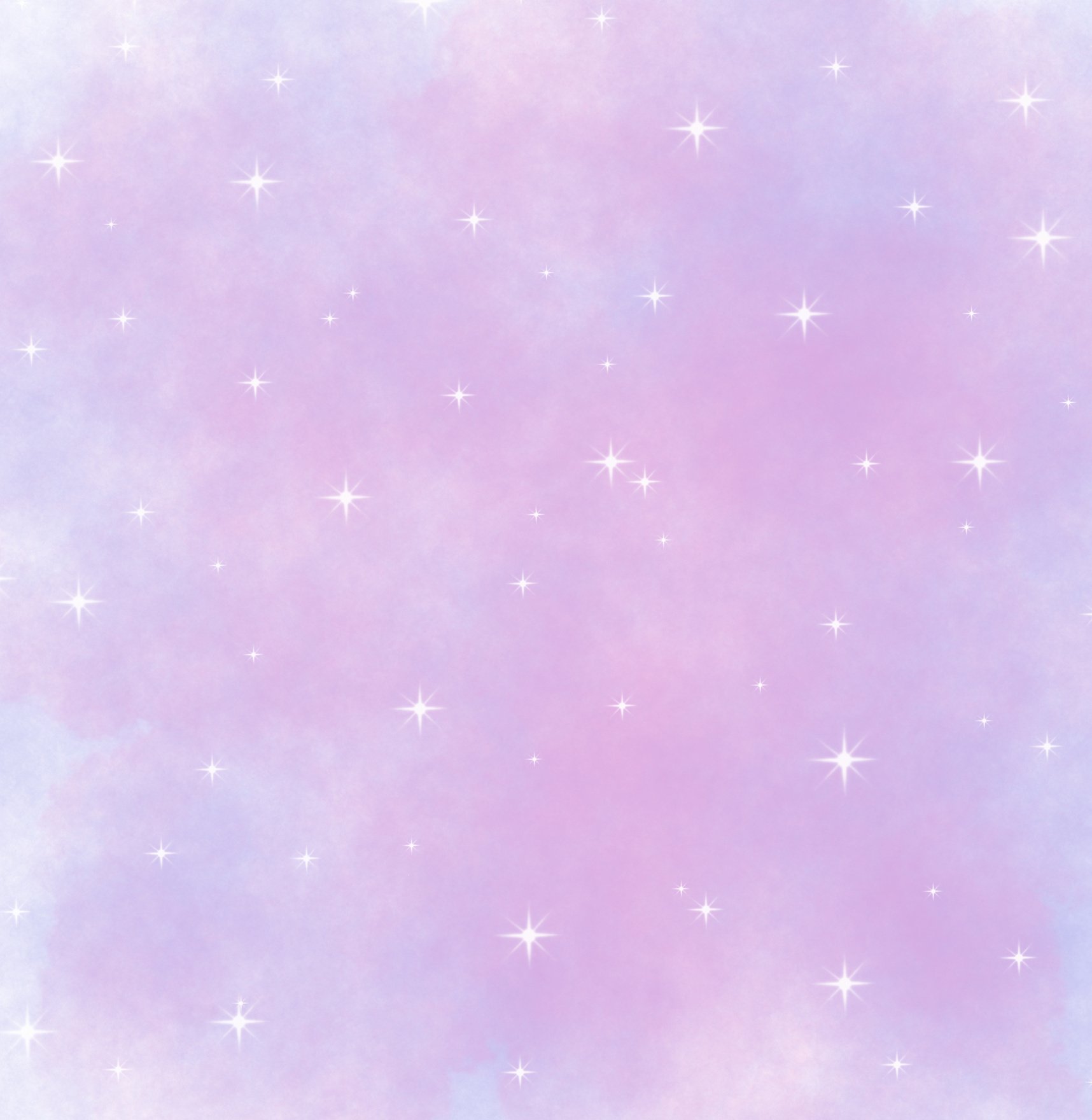 Purple abstract watercolor sky and star background.